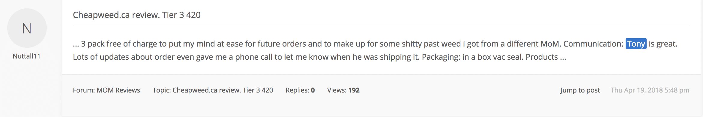 Cheapweed ca Reviews