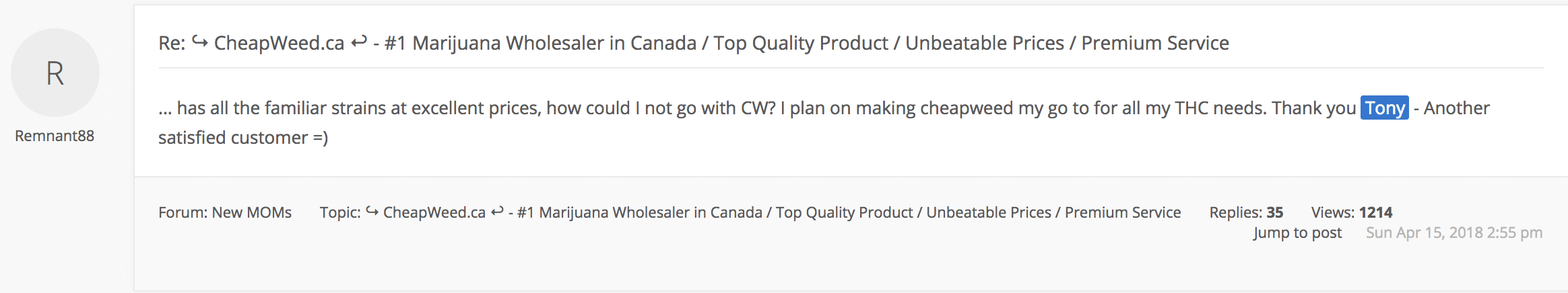 Cheapweed ca Reviews