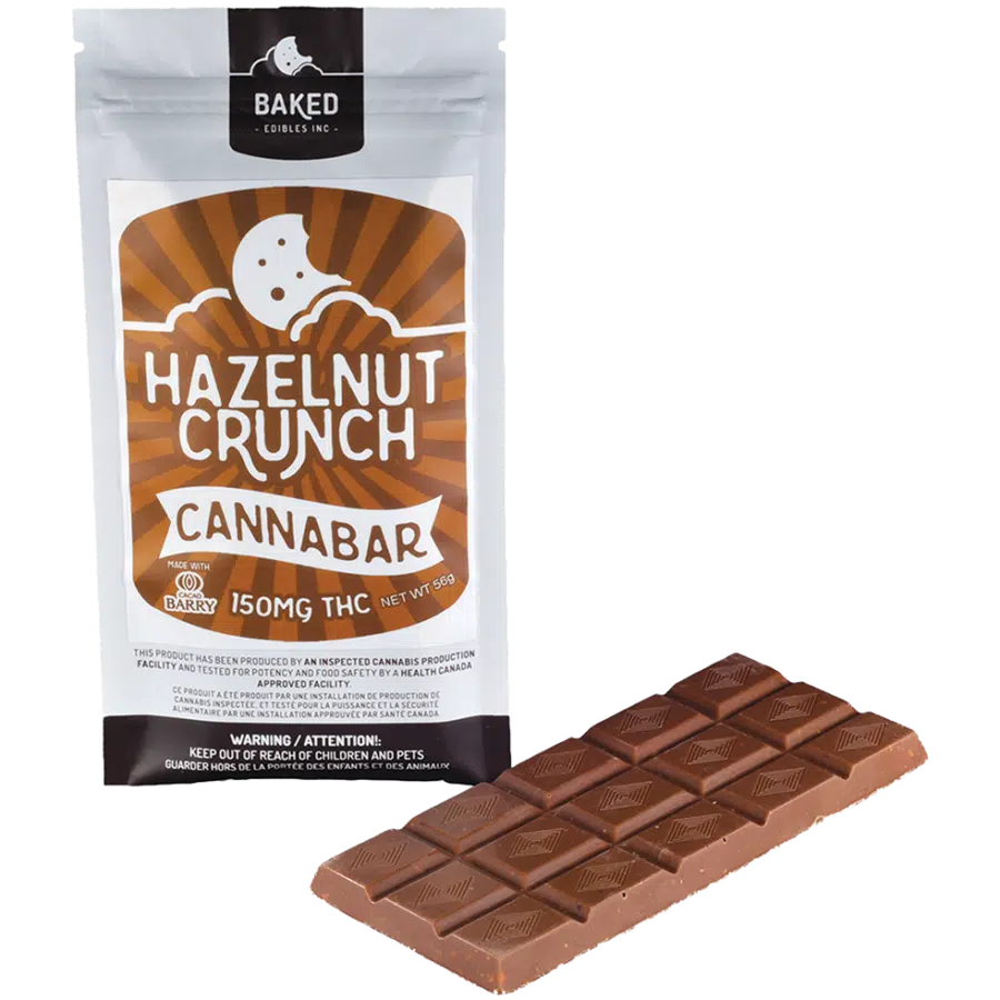 Hazelnut Crunch Chocolate Bar (150mg THC)