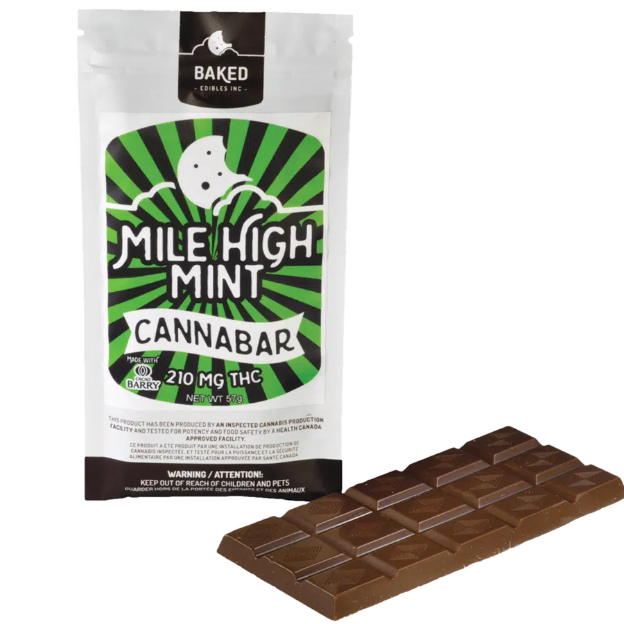 Mile High Mint Chocolate Bar (210mg THC)