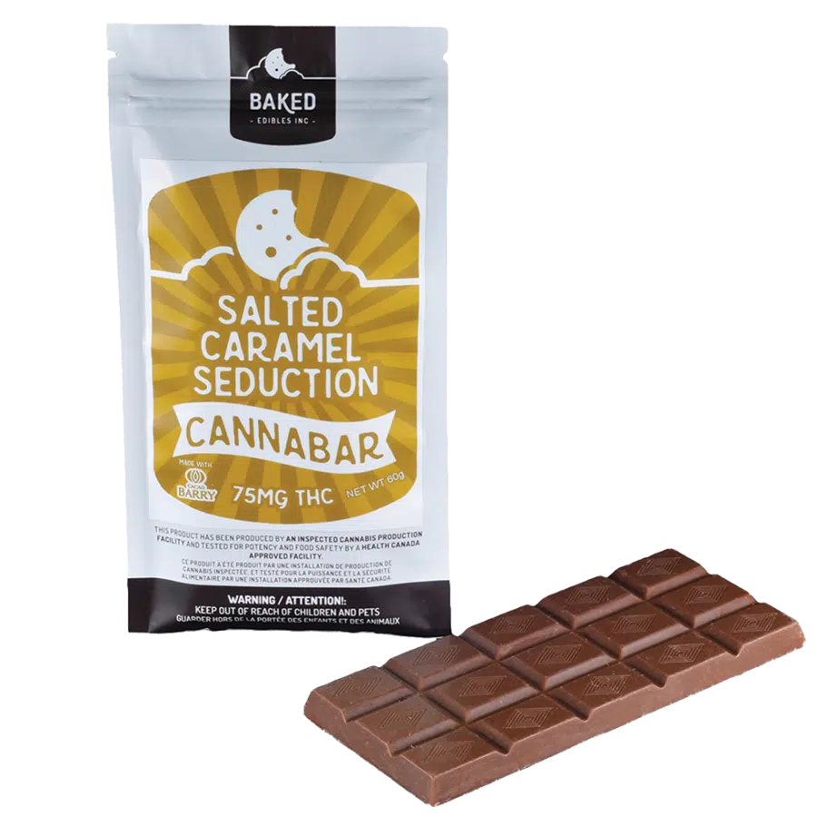 Salted Caramel Seduction Chocolate Bar (75mg THC)