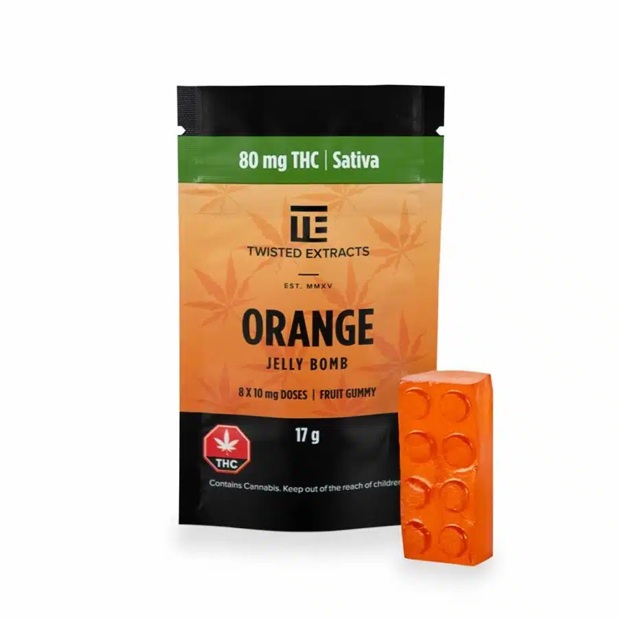 Jelly Bomb - Orange (80mg) Sativa