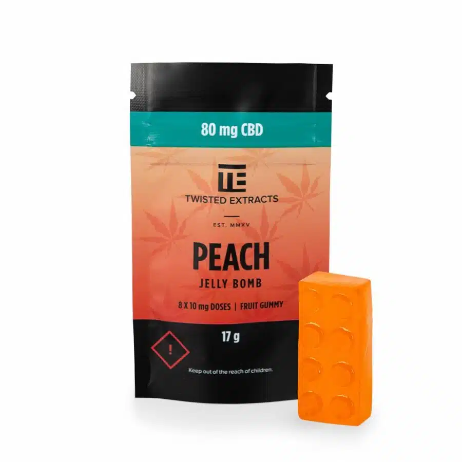 Jelly Bomb - Peach (80mg) CBD